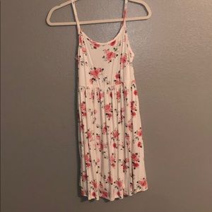 flower dress. cut out on back.